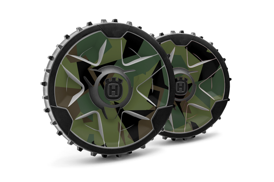 Husqvarna Camo Green Wheel Graphics