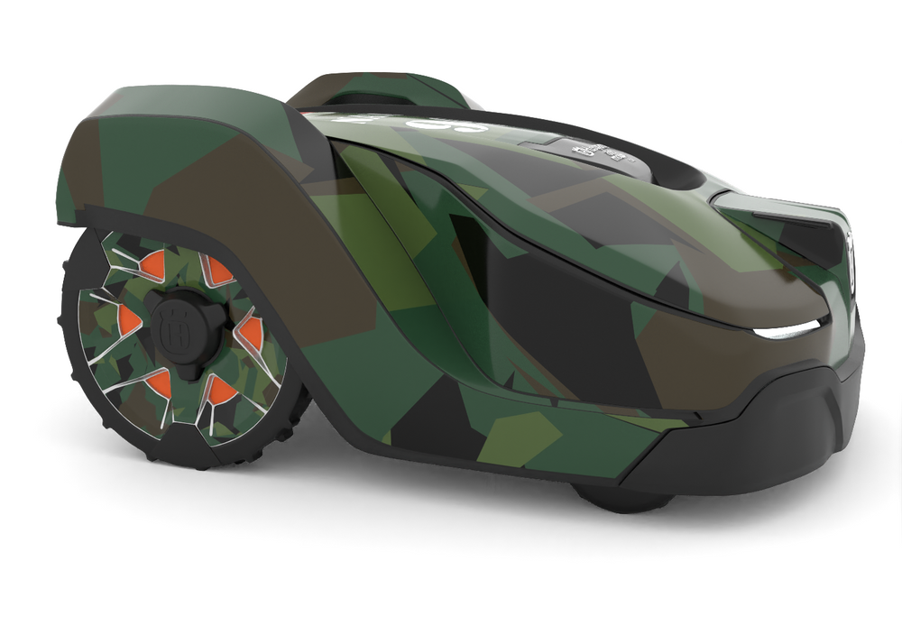 Husqvarna Camo Green Wheel Graphics