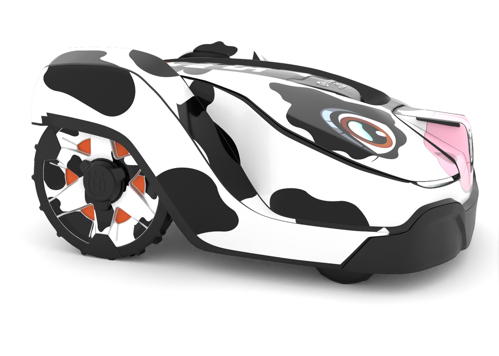 Husqvarna Black Cow Wheel Graphics