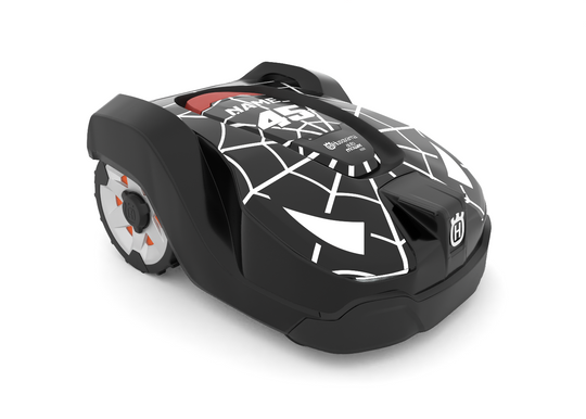 Spiderman - black - auto mover Husqvarna graphic kit