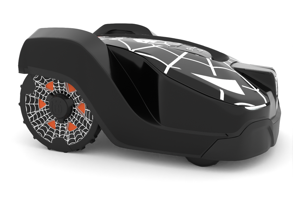 Husqvarna Black Spiderman Wheel Graphics