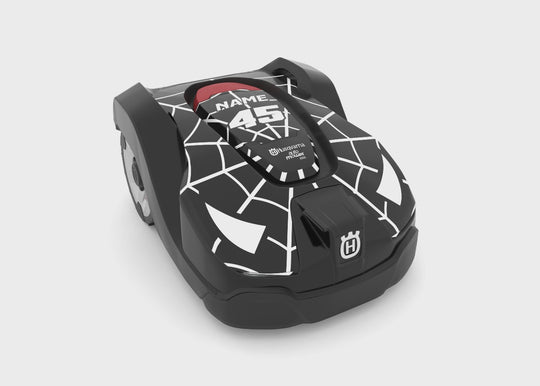 Spiderman - black - auto mover Husqvarna graphic kit